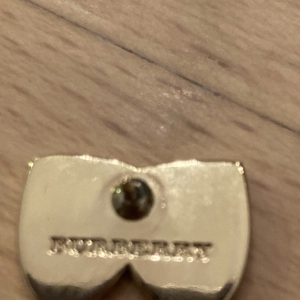BurberryTheater Mask Tragedy and Comedy Brooch Pin Cream & Gold - NEW - Picture 5 of 8
